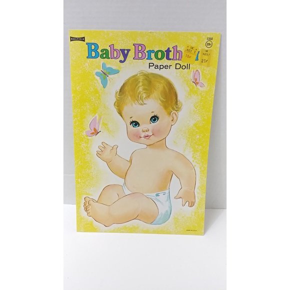Vintage Saalfield Uncut Paper Dolls Baby Brother Book - Picture 2 of 7